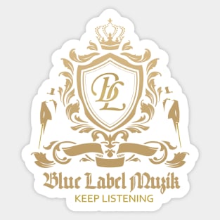Blue Label Logo Sticker